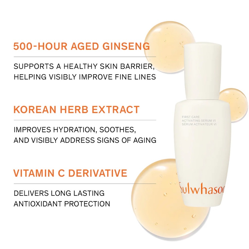MSRP$25 | Sulwhasoo First Care Activating Serum for Anti-Aging
